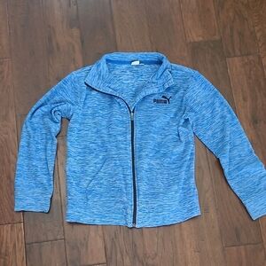 Puma Boy's Blue Blend Zip-Up Jacket size Large (14-16)